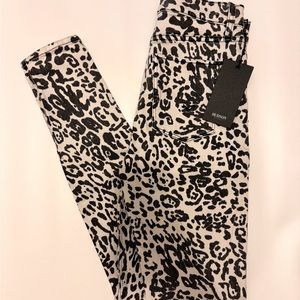 Hudson leopard skinny jeans